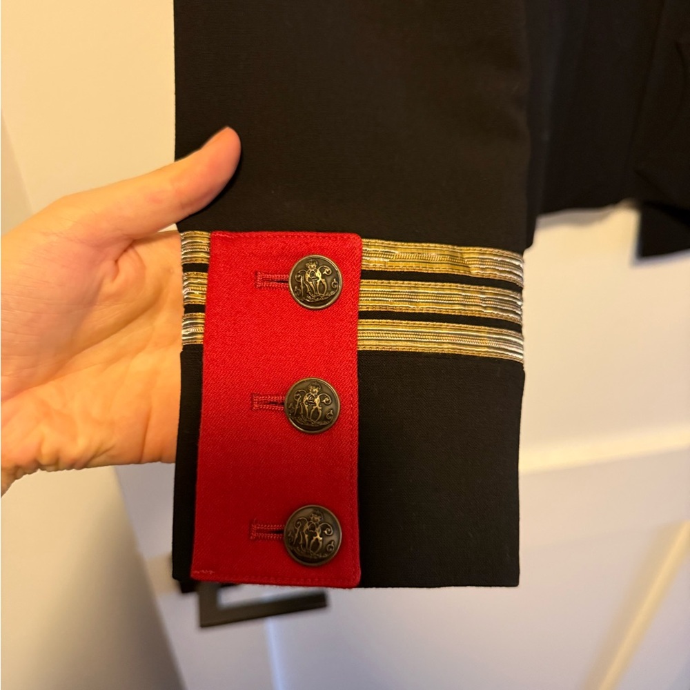 Ralph Lauren Black Blazer with red and golden trim - Picture 6 of 9